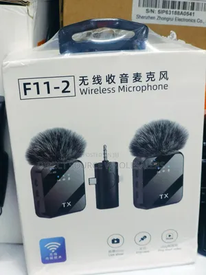 F11-2 Wireless Microphone. Best for Clear Recording for Video Making