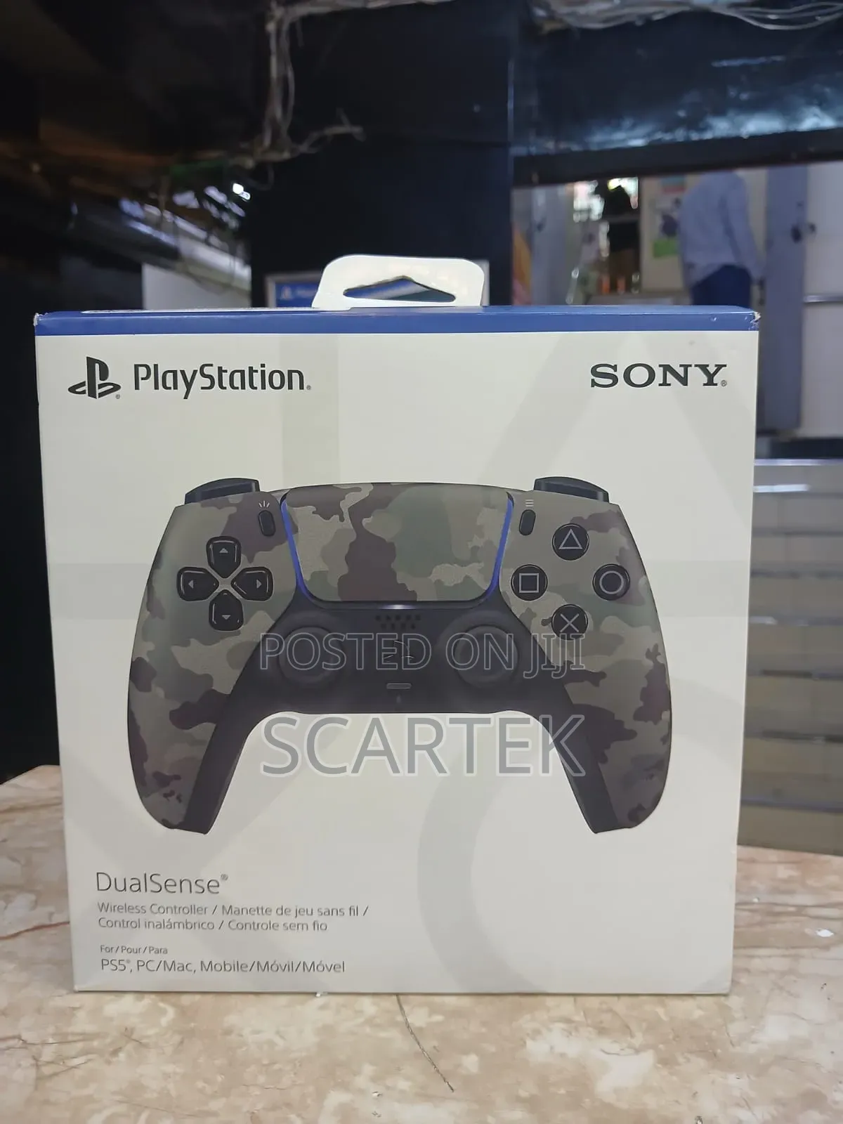 Sony PlayStation 5 DualSense Wireless Controller in Grey Camouflage