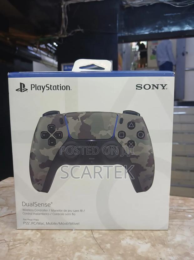 Sony PlayStation 5 DualSense Wireless Controller in Grey Camouflage - main view