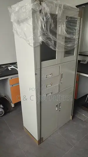 Office Lockable Safe Cabinet With Drawers