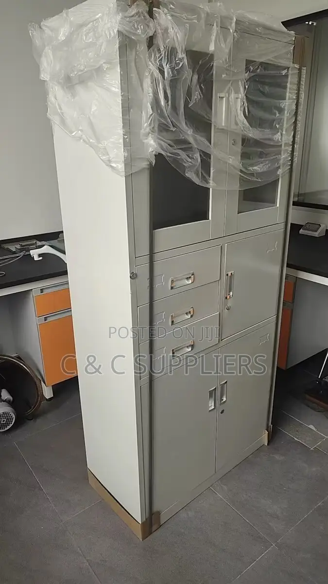 Office Lockable Safe Cabinet With Drawers