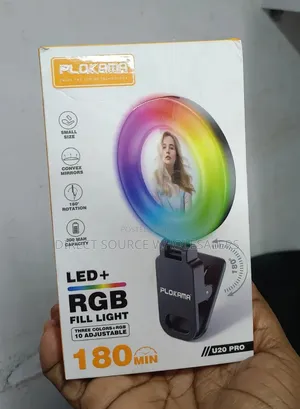 Portable RGB Led Selfie Light. Laptop/Smartphone Lite