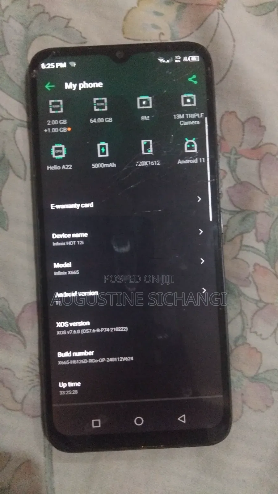 Infinix Hot 12i 64 GB Silver