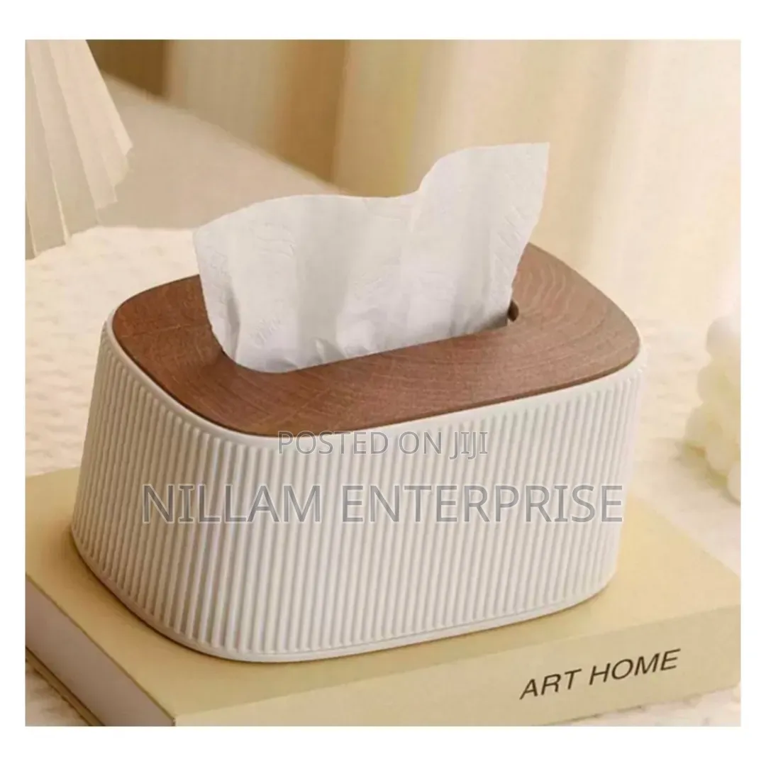 Aesthetic Vertical Striped Tissue Holder