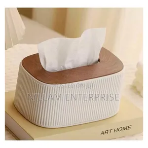Aesthetic Vertical Striped Tissue Holder