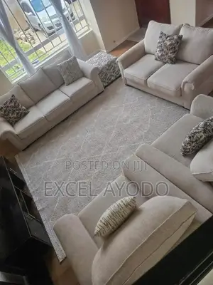 Classic High Quality Beige Lawson Arm 7-Seater Jumbo-Size Couch