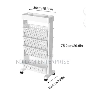 5 Tier Rolling Utility Cart*