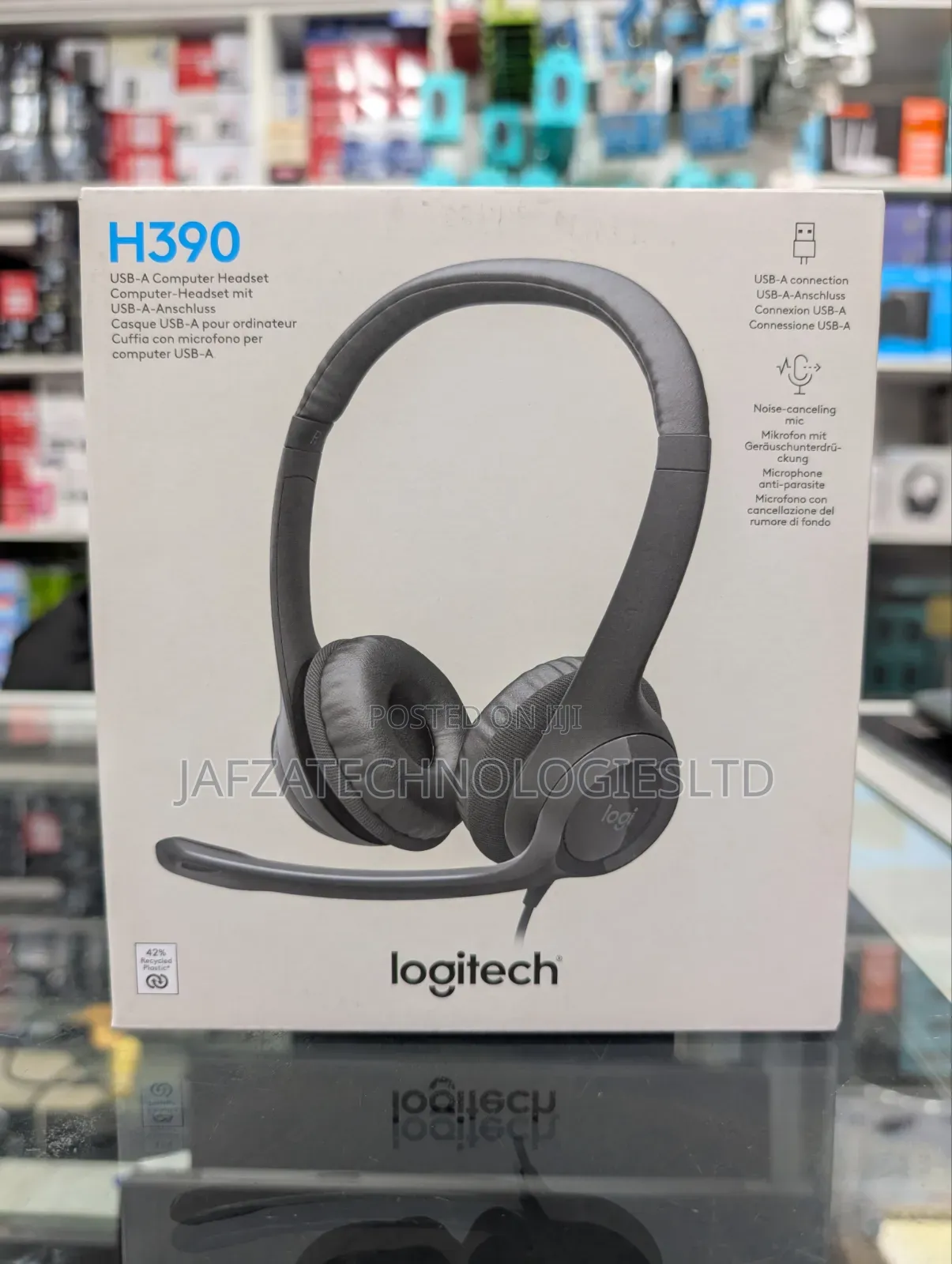 Logitech H390 USB Headset With Noise-Canceling Mic