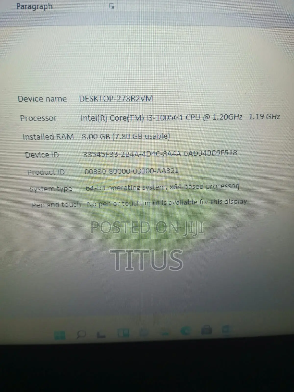 Laptop Lenovo Ideapad 3 8GB Intel Core i3 SSD 256GB