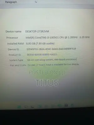 Laptop Lenovo Ideapad 3 8GB Intel Core i3 SSD 256GB