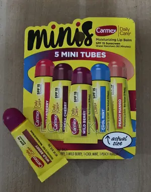 Carmex Lipbalm, 5 Pack With SPF 15 Sunscreen