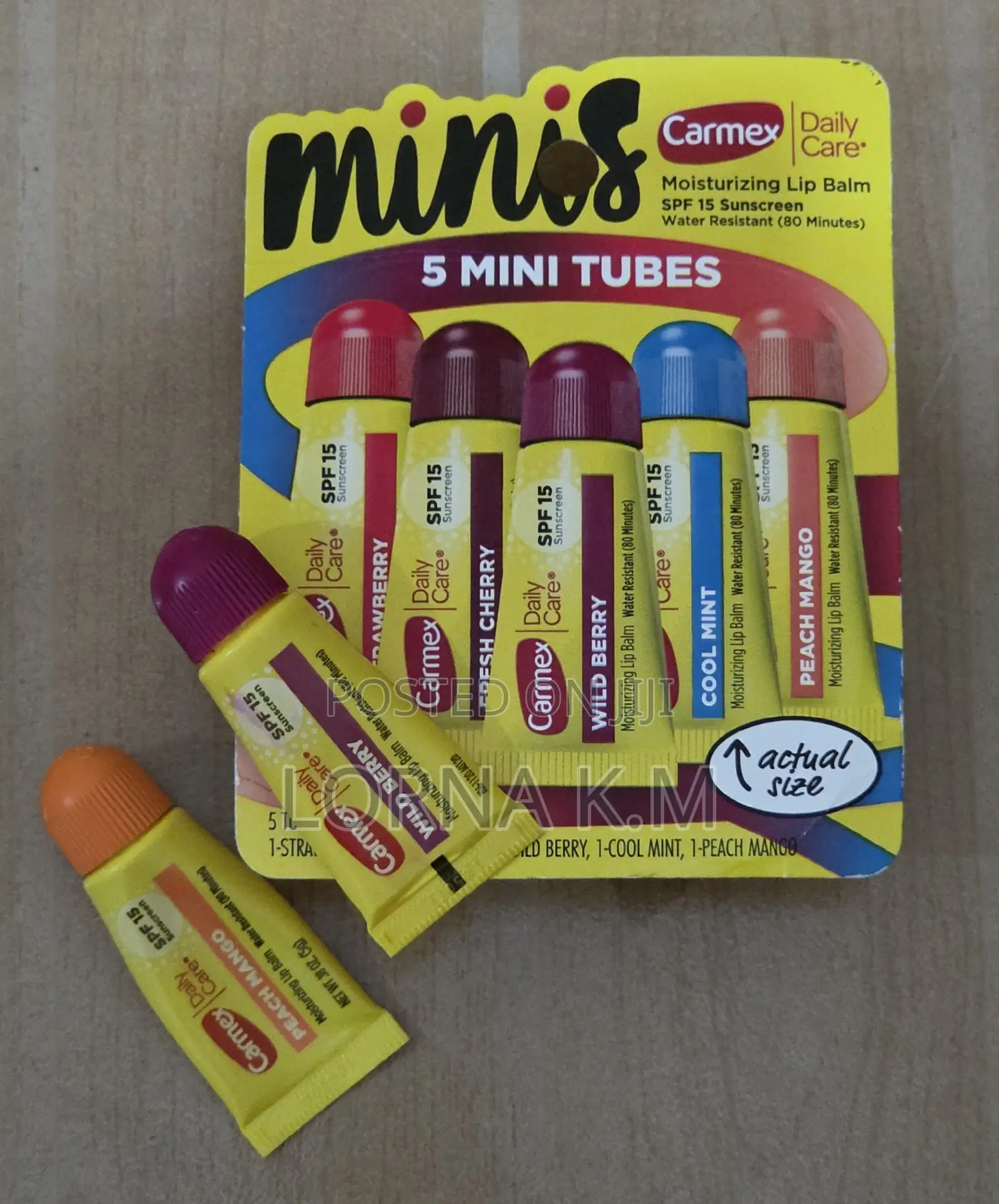 Carmex Lipbalm, 5 Pack With SPF 15 Sunscreen