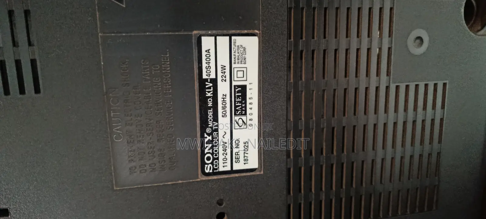 Sony Bravia Television 40"