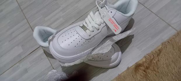 Milk White and Black Air Force