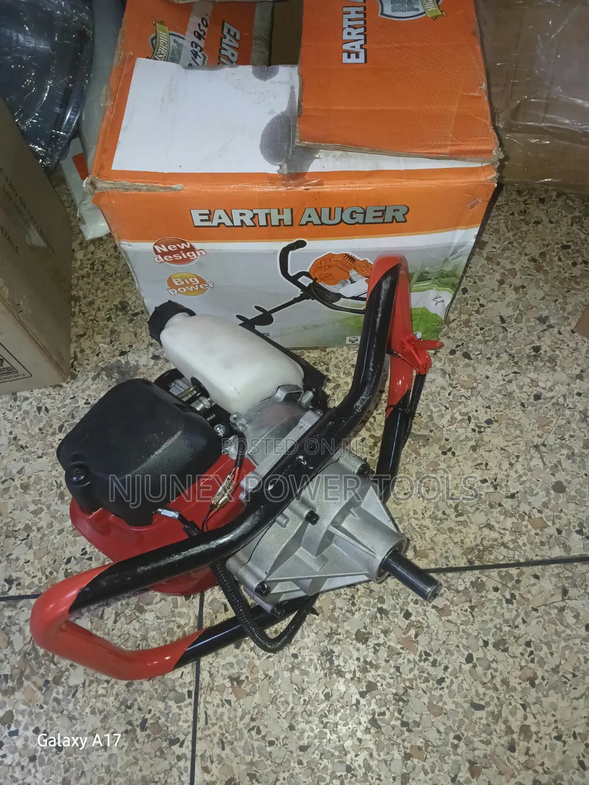52cc 2-Stroke Petrol-Powered Earth Auger / Post Hole Digger Engine