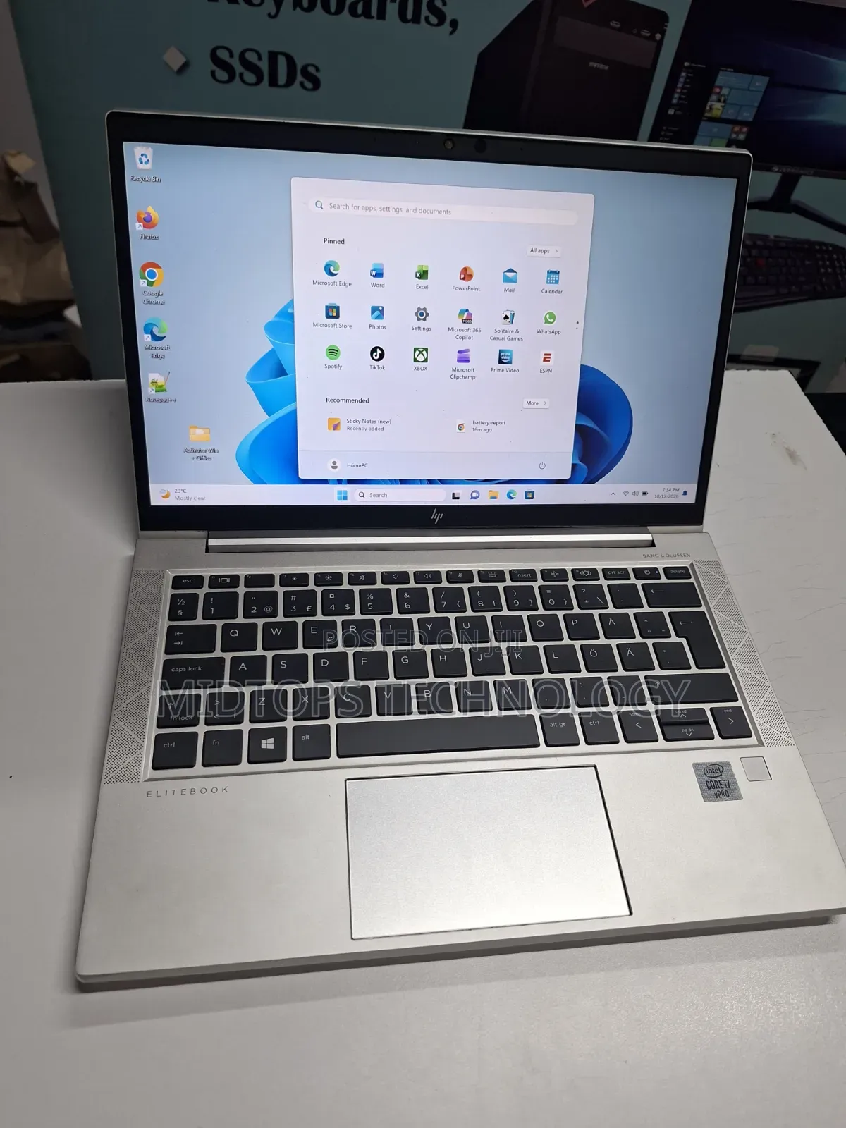 Laptop HP EliteBook 830 G7 8GB Intel Core i7 SSD 256GB