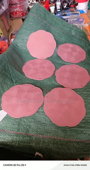 6pcsflower Shaped Heat Resistant Silicone Pot Mats