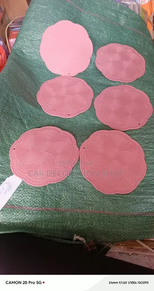6pcs Silicone Heat Resistant Mats Coasters / Hot Pads