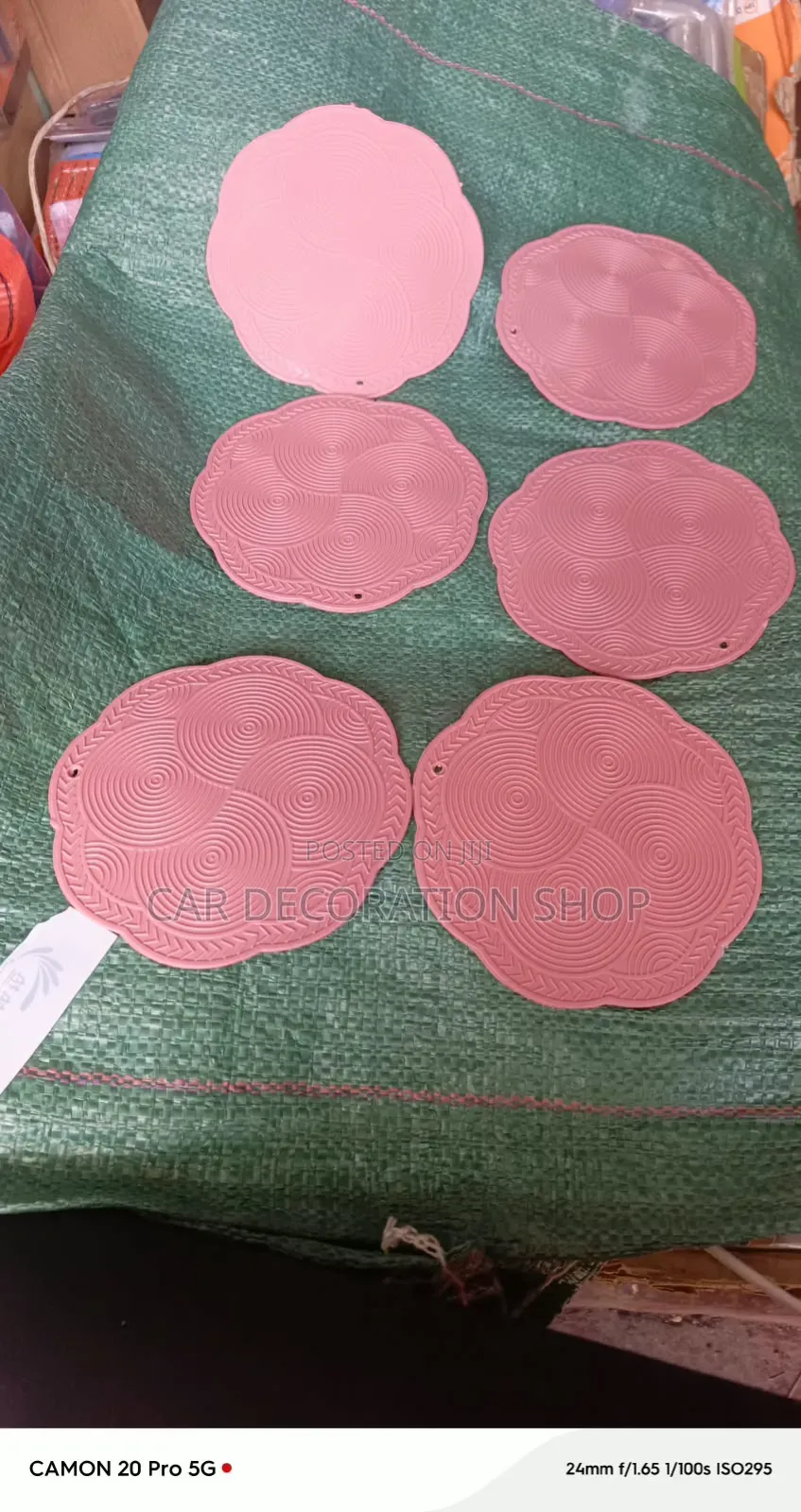6pcs Silicone Heat Resistant Mats Coasters / Hot Pads