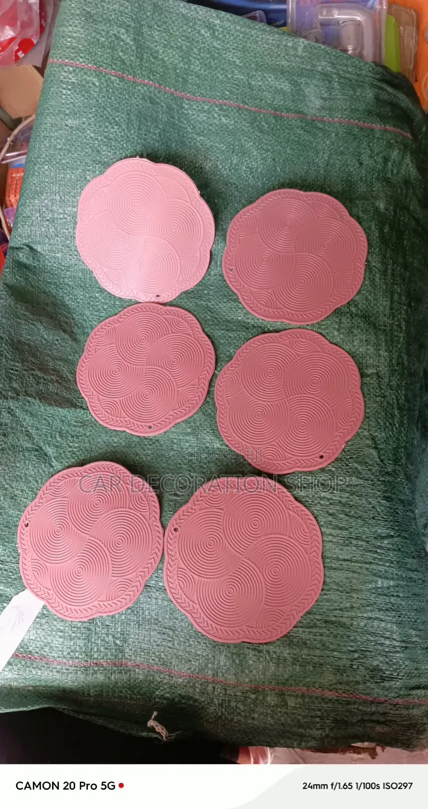 6pcs Silicone Heat Resistant Mats Coasters / Hot Pads