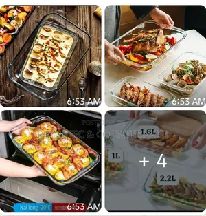 3 In1 Glass Baking Tin