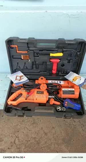 3ton Electri Jack, Wrench, Remote Control,battery Clamp,plastic Casing