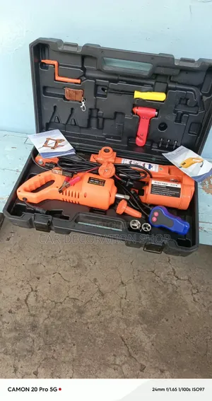 3ton Electri Jack, Wrench, Remote Control,battery Clamp,plastic Casing