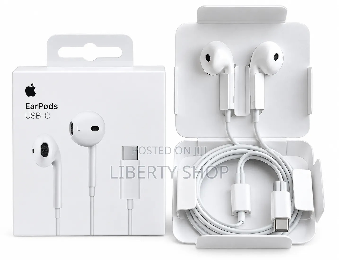 iPhone Type-C Earphones – White Wired USB-C Headphones With Microphone