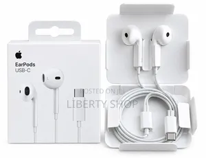 iPhone Type-C Earphones – White Wired USB-C Headphones With Microphone