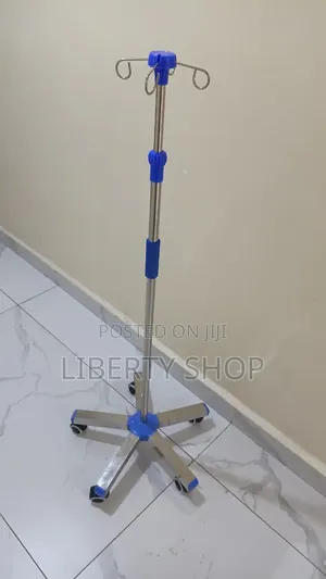 Medical Drip Stand – Adjustable IV Infusion Pole With Mobile Base For