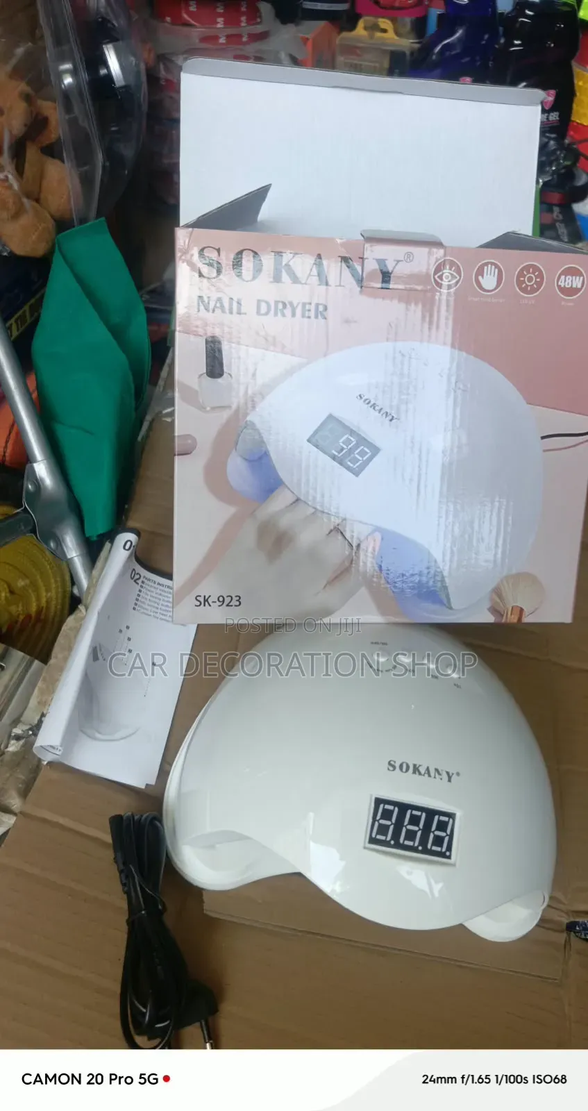 48w One Hand Built in Digital Timer Screen Uv Nail Dryer
