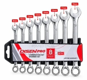 8-Piece Double Ring Spanner Set – Heavy Duty Combination Ring Wrenches