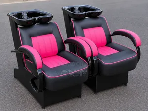 Pink and Black Executive Salon Hair Wash Seats