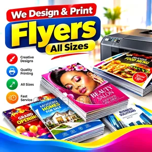 Flyer Design & Printing–All Sizes, Quality Guaranteed! A5, A6 Etc