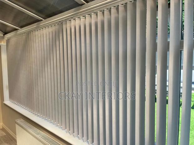 Window Styling With a Purpose With Vertical Office Blinds - main view