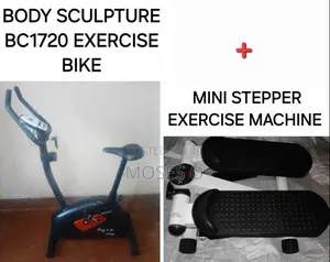Exercise Bike + Mini Stepper Exercise Machine