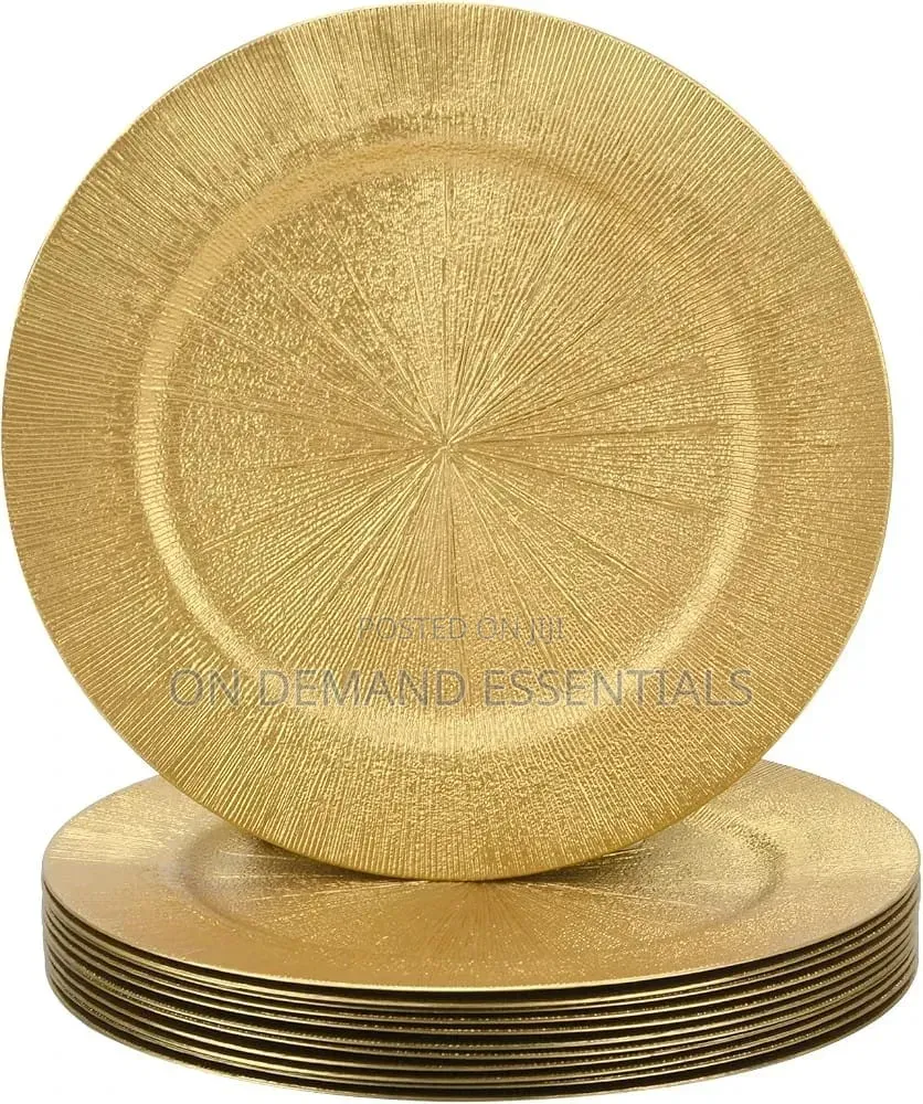 13 Inch Gold Charger Plates