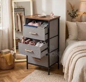4-Tier Chic Fabric Dressing Room Tower
