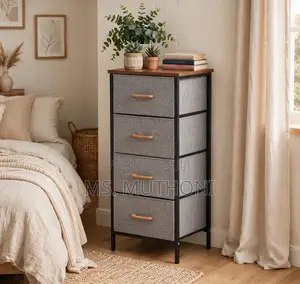 4-Tier Chic Fabric Dressing Room Tower