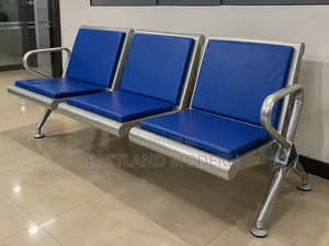 Three-Seater Padded Waiting Bench