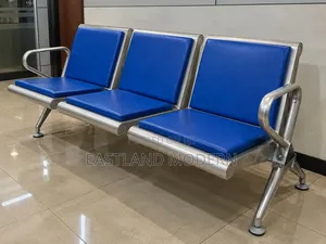 Three-Seater Padded Waiting Bench
