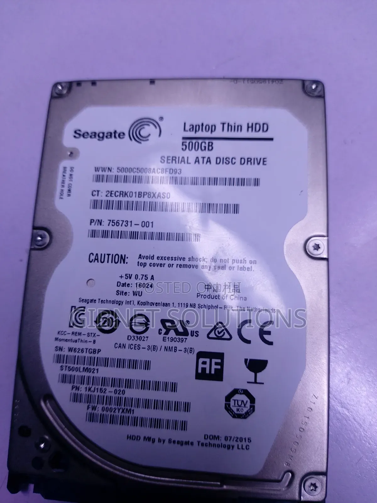 500gb Laptop Hard Drive