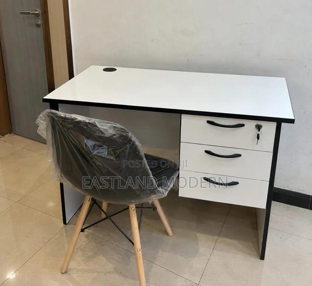 White Office Desk With Chair - thumbnail 6