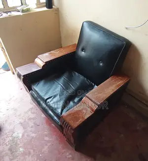 Black Wooden Armchair