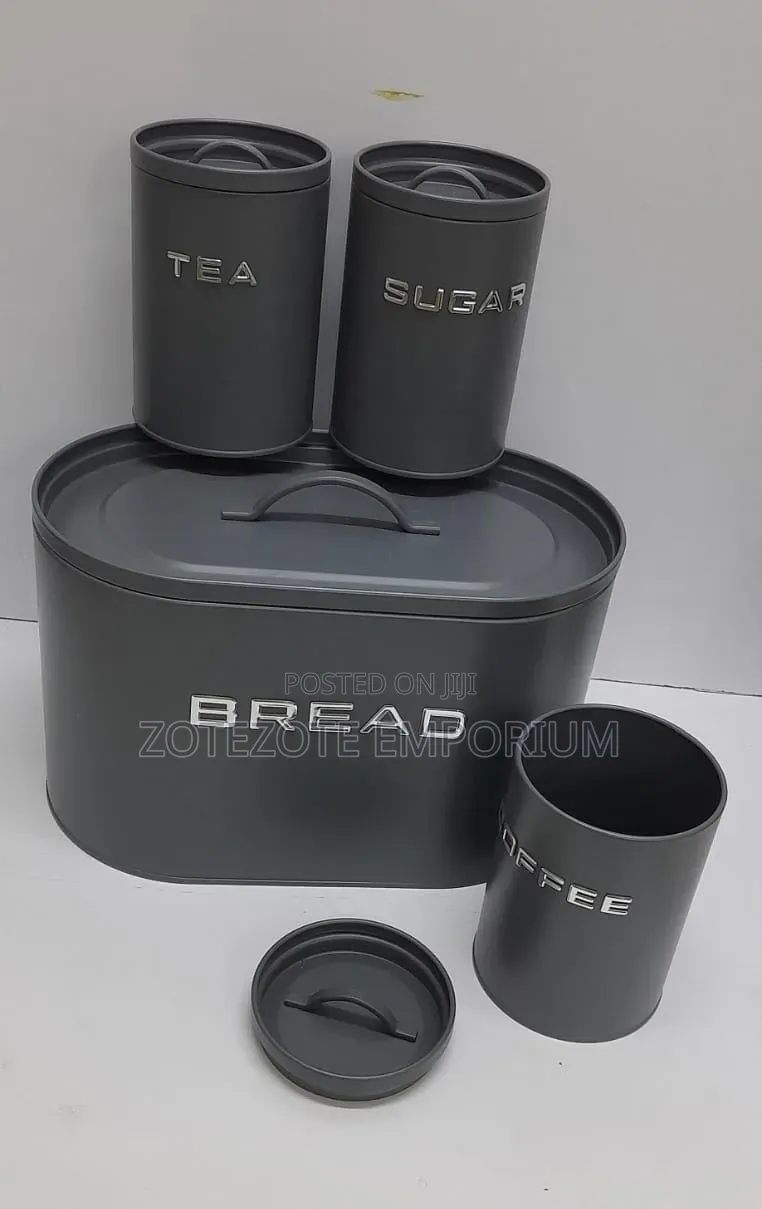 Bread Bin With 3 Canisters