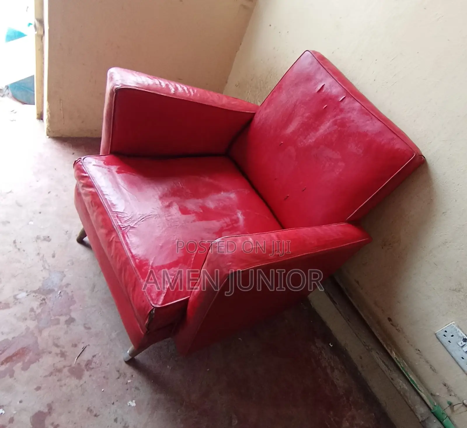 Retro Red Armchair