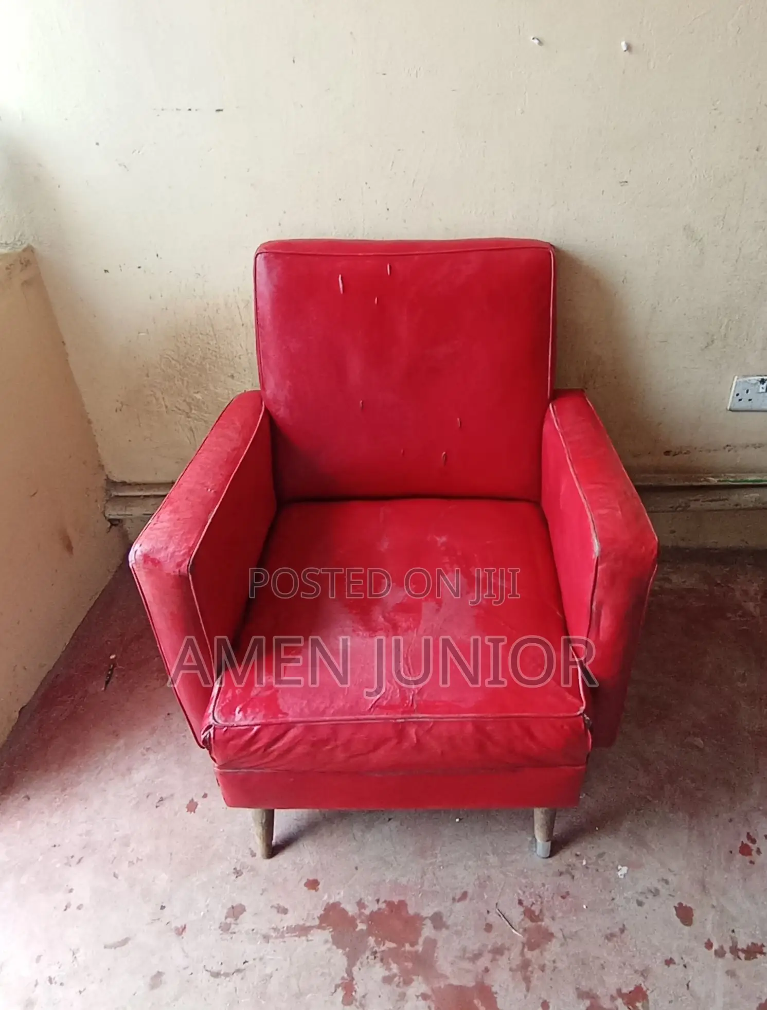 Retro Red Armchair