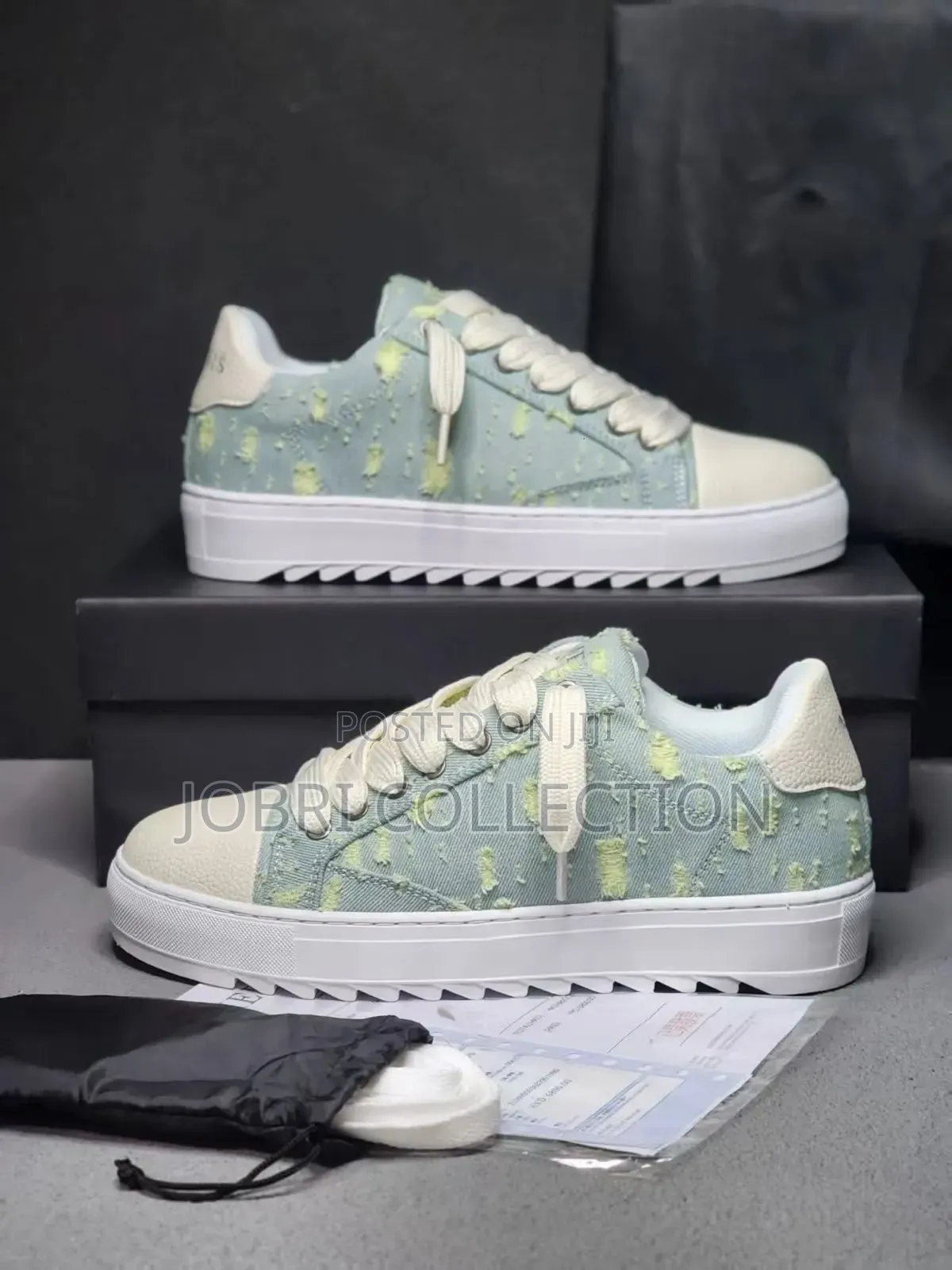 Numeris Atelier Low “Chalk Green Olive Sneakers
