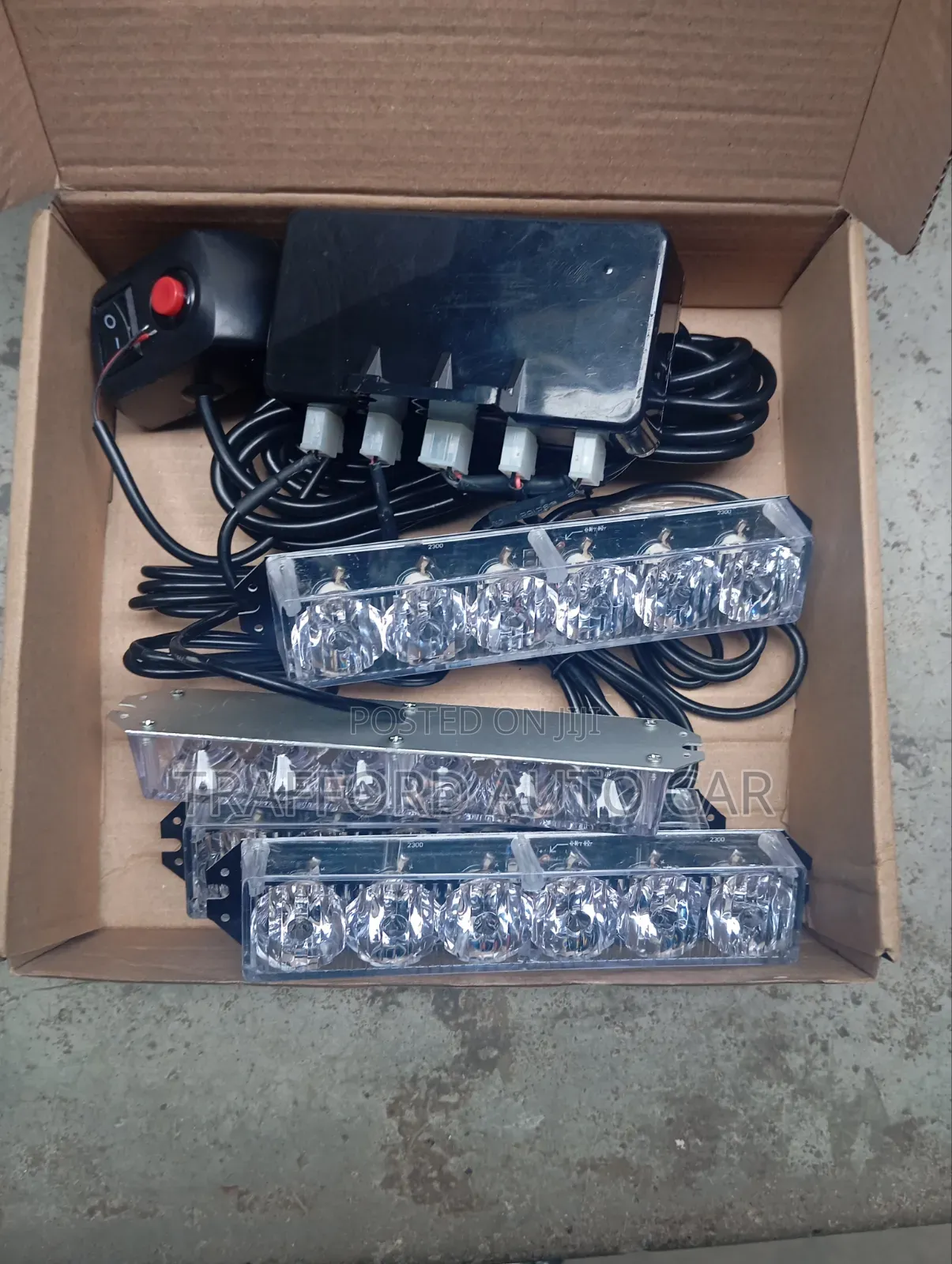 Red and Blue VIP Grill Lights