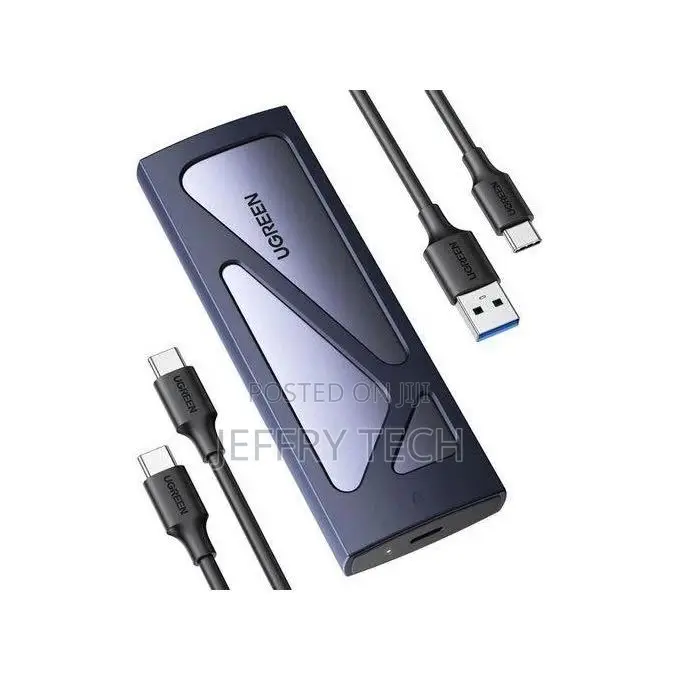 Ugreen SSD Enclosure, Tool-Free USB C External, 10Gbps M.2 NVMe to USB